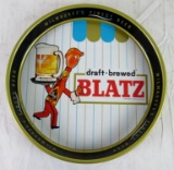 Vintage 1964 Dated Blatz Beer Man Metal Serving Tray 13