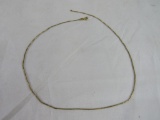 Beautiful Ladies 18 kt Gold Delicate Box Chain (16