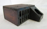 Original 1870's-80's Antique Wood & Tin Mechanical Mouse Trap