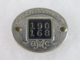 Antique GMC Truck & Coach Division Employee Worker Plant Badge