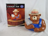 Excellent Vintage Clay Art Smokey the Bear Cookie Jar MIB