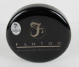 Fenton Art Glass Black Onyx Dealer / Logo Plaque 3.5