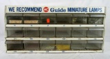 Vintage AC / Guide Automobile Lamps / Bulbs Metal Display Cabinet