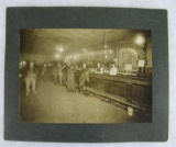 Exellent Antique Cabinet Photo of a Bar w/ Barback & Bar Tenders