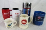 Boxlot of Asst. AC / AC Delco Mugs & Other Items