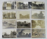 Lot (25) Antique Real Photo Postcards RPPC- All Wisconsin