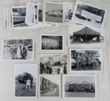 Outstanding Lot (40+) Assorted 1950's Black & White Circus Photos. Elephants, Trucks, Clowns ++