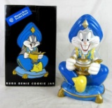 Excellent 1998 Warner Bros. Bugs Bunny Genie Cookie Jar MIB