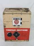 Antique Bowes Seal Fast Tire Reapir Metal Service Station Cabinet