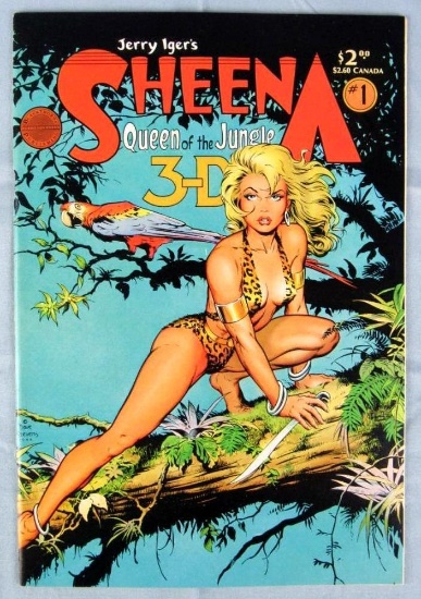 Sheena Queen of The Jungle 3-D #1 (1985) Classic Dave Stevens Pin-Up Cover