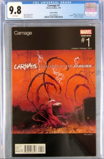 Carnage #1 (2016) Marvel Hip-Hop Variant/ Redman CGC 9.8
