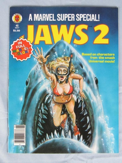 Marvel Super Special #6 (1978) Classic Jaws 2 Issue/ Iconic Cover