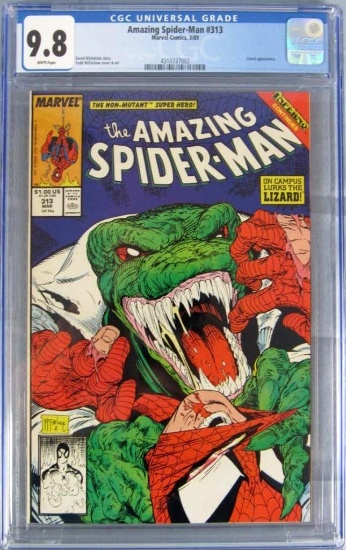 Amazing Spider-Man #313 (1989) Iconic Todd McFarlane Lizard Cover CGC 9.8