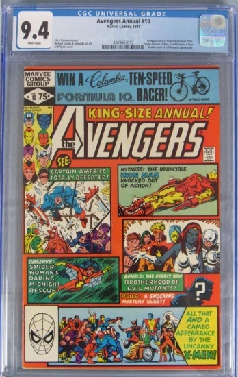 Avengers Annual #10 (1981) Key 1st Appearance Rogue CGC 9.4