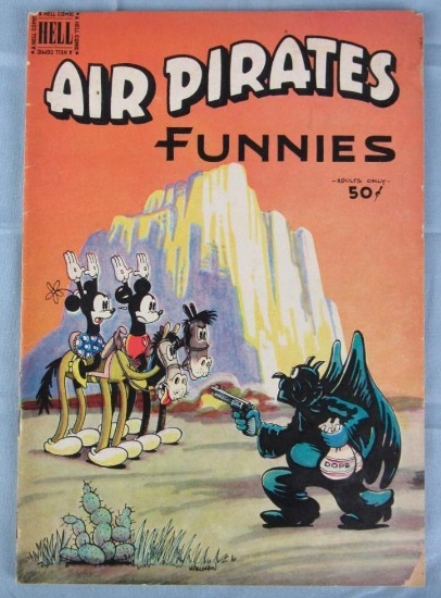 Air Pirates Funnies #2 (1971) Hell Comics/ Underground Dell Mickey Mouse Homage- Controversial