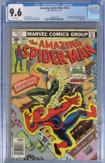 Amazing Spider-Man #168 (1977) Bronze Age Will O' The Wisp Beautiful CGC 9.6