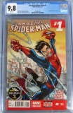 Amazing Spider-Man #1 (2014) Key 1st Cindy Moon (Silk) Cameo CGC 9.8