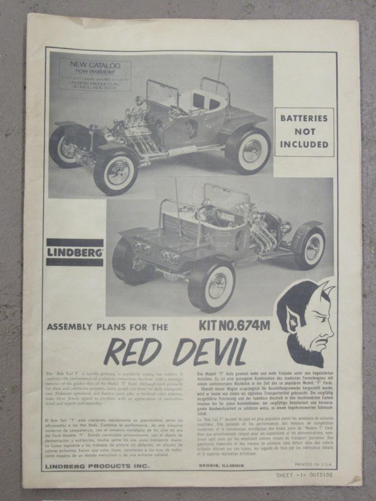 Vintage Lindberg Red Devil Bobtail T 1:8 Scale | Proxibid Vintage Lindberg Red Devil Bobtail T 1:8 Scale | Proxibid