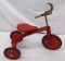Antique Metalcraft Art Deco Pressed Steel Tricycle