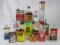 Box Lot of Asst. Vintage Gas & Oil Related Cans/ Bottles