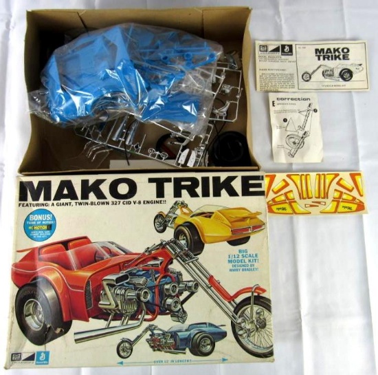 Vintage MPC 1:12 Scale MAKO TRIKE Motorcycle Model Kit