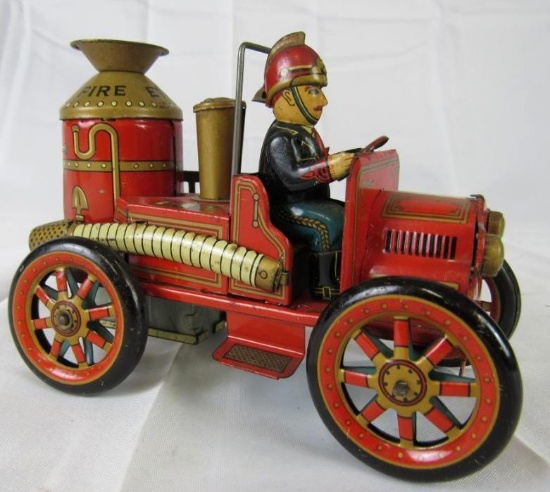 Antique Nomura Japan Tin Friction "Fire Engine #1912"