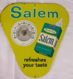Vintage 1960's/70's Salem Cigarettes Tin Advertising Thermometer