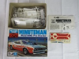 Excellent Vintage MPC Minuteman Mustang Pro Stocker 1/25 Model Kit MIB
