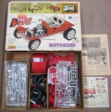 Vintage Lindberg Red Devil Bobtail T 1:8 Scale Motorized Model Kit