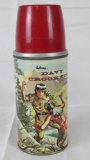 Antique Holtemp Davy Crocket Metal Thermos for Lunchbox