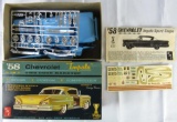 Vintage AMT 1/25 Scale 1958 Chevy Impala Customizing Model Kit 