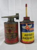 (2) Antique Boyer's 3B Handy Oiler Oil Cans