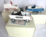 Lot (3) Hallmark Kiddie Car Classic Pedal Cars MIB