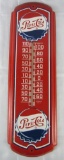 Vintage Pepsi Cola Metal Advertising Thermometer 27