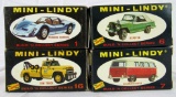 Lot (4) NOS 1967 Mini-Lindy Lindberg Mini Model Kits MIB
