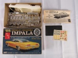 Vintage AMT 1/25 Scale 1965 Chevy Impala SS Customizing Model Kit 