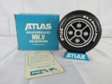 Vintage Atlas Tires Battery Op AM Radio MIB