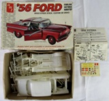 Vintage AMT 1/25 Scale 56 Ford Fairlane Victoria Hardtop Model Kit