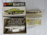 Excellent AMT 1967 SS Chevrolet 427 1/25 Scale Un-Built Model Kit