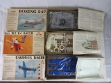 Lot (3) Vintage Williams Bros. 1:32 Scale Airplane Model Kits MIB