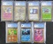 Lot (7) Pokemon Reverse Holo Cards All Graded CGC 9 MINT