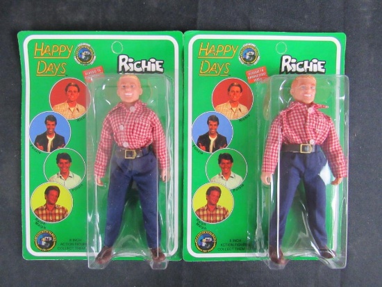 Lot (2) Happy Days Richie 8" Action Figure Classic TV Toys MIP