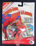Vintage 1980 Buddy L Spider-Man Electronic Spider-Bike Motorcycle Sealed on Card