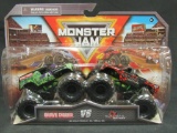 Spin Master Monster Jam 2-Pack Monster Truck Grave Digger & Northern Nightmare 1:64 Diecast MIP