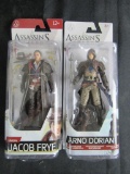 Lot (2) Assassin's Creed Action Figures Arno Dorian & Jacob Frye NIP