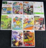 Lot (10) Nintendo Wii Video Games
