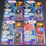 Lot (4) Vintage 1991 Toybiz Marvel Talking Figures MOC- Venom, Wolverine