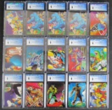 Lot (15) 1991 X-Men Trading Cards 