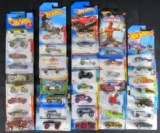 Lot (40) Assorted Hot Wheels 1:64 Diecast All Different Treasure Hunts, Color Shifters, Simpsons The