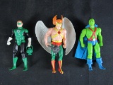 Lot (3) Vintage 1984 Kenner DC Super Powers Figures Complete- Green Lantern, Martian Manhunter,